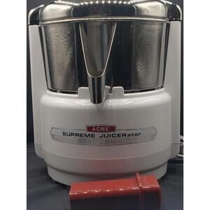 Acme Supreme Juicerator Model 6001 Heavy Duty USA With Citrus Attachment